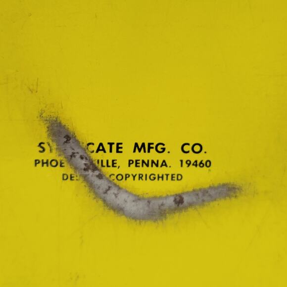 Vintage Syndicate Mfg Recipe Box Yellow Red Floral Metal Tin with Divider Cards - Picture 13 of 16